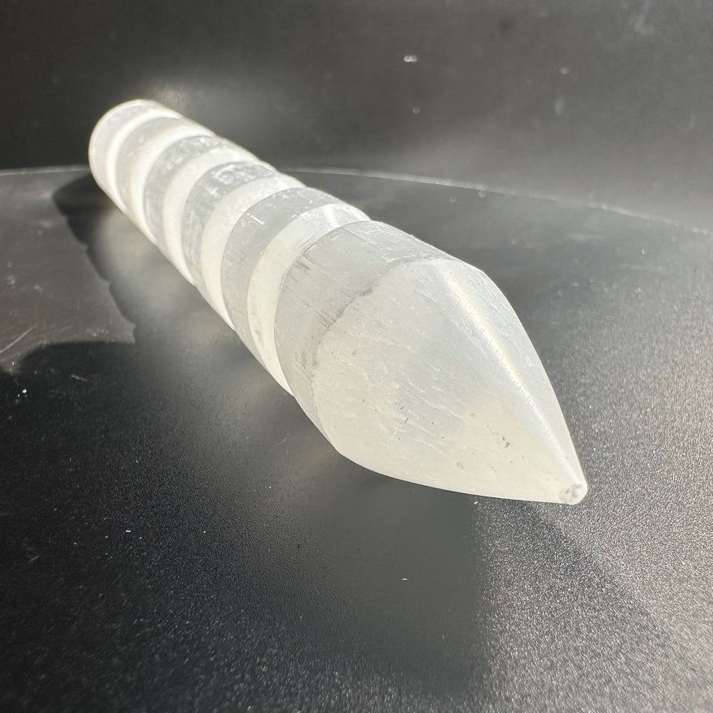 Polished Selenite Wand with spiral shape