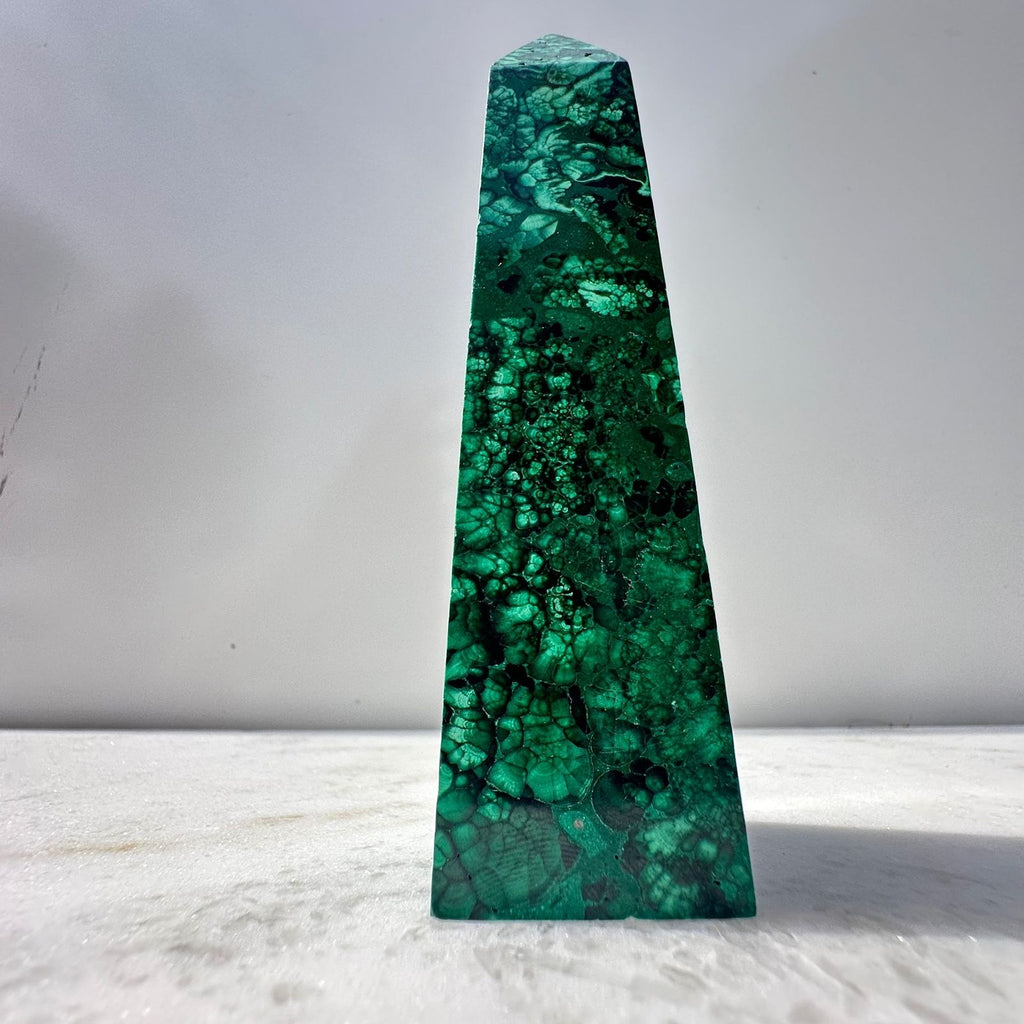 Malachite Obelisk Crystal from the DR of Congo