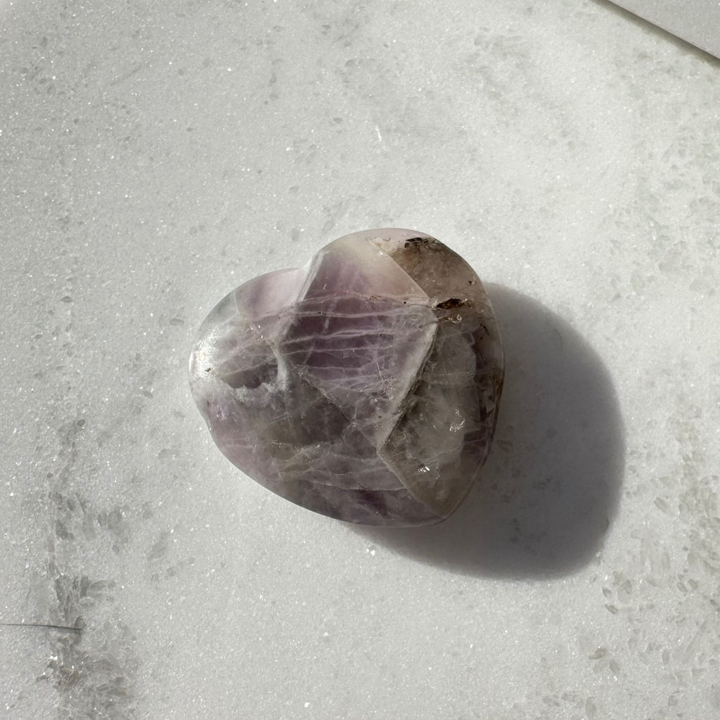 Amethyst heart carving from Brazil