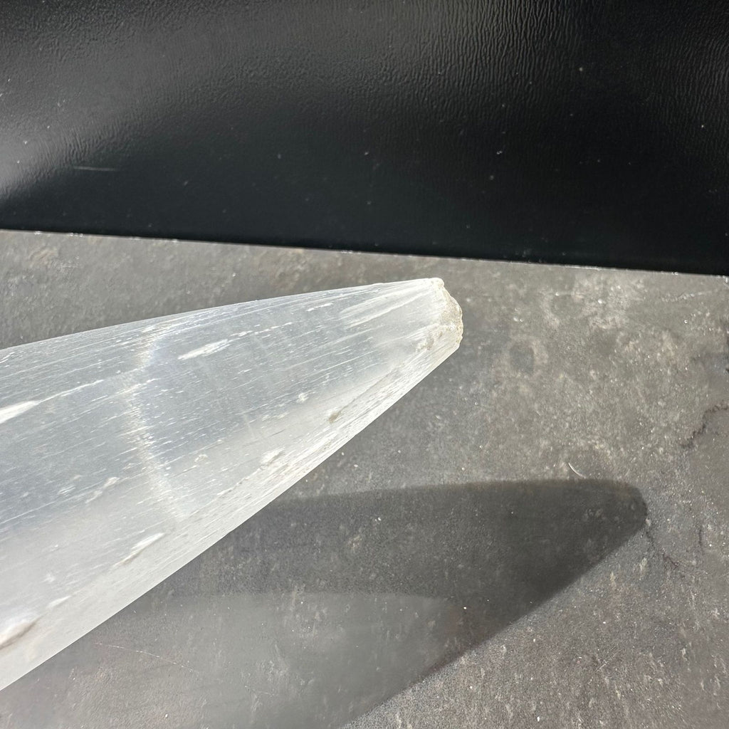 Selenite crystal sword tip of sword