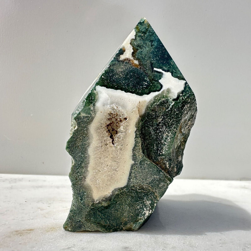 Tree Agate crystal point