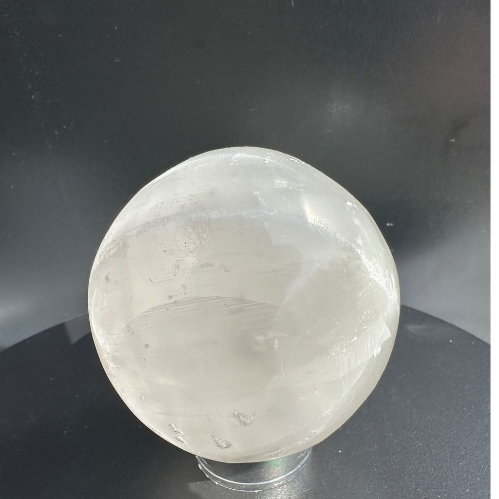 Selenite crystal sphere from Morocco