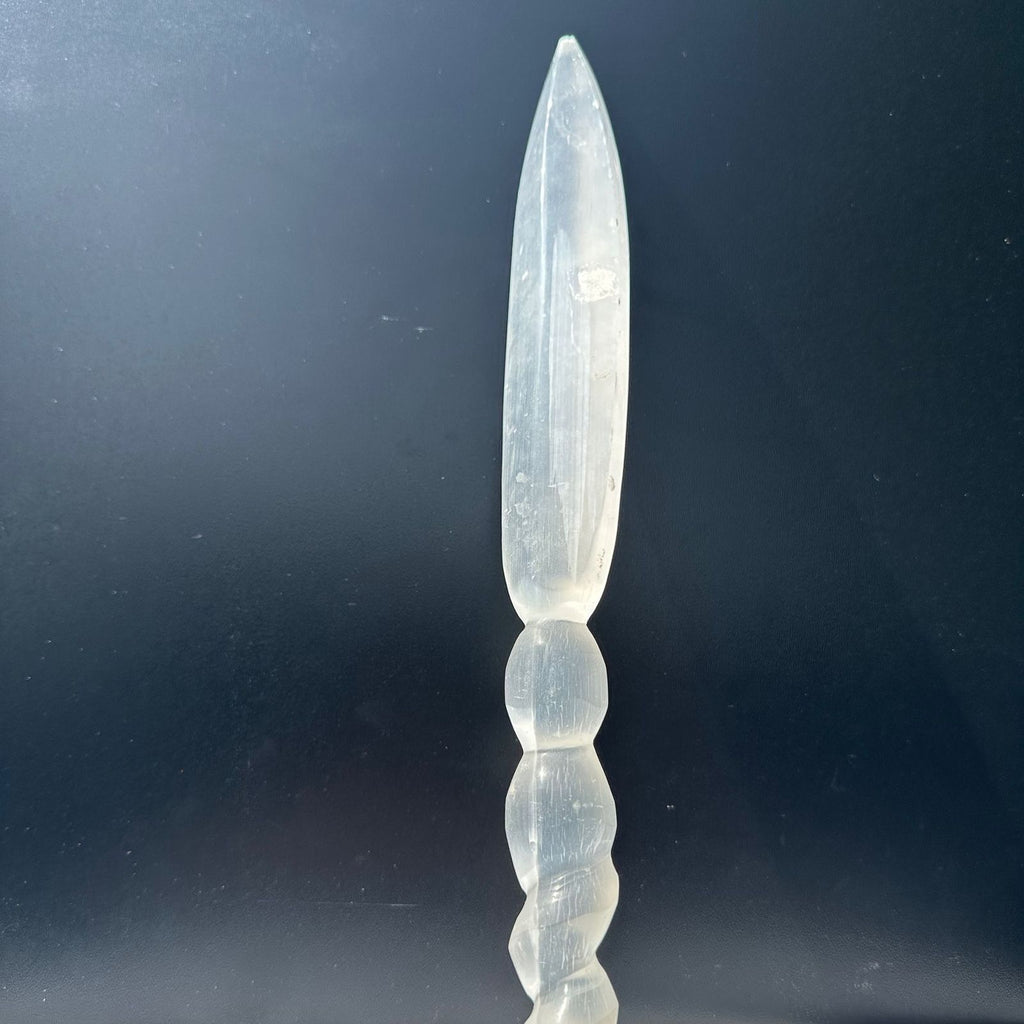 Selenite crystal sword